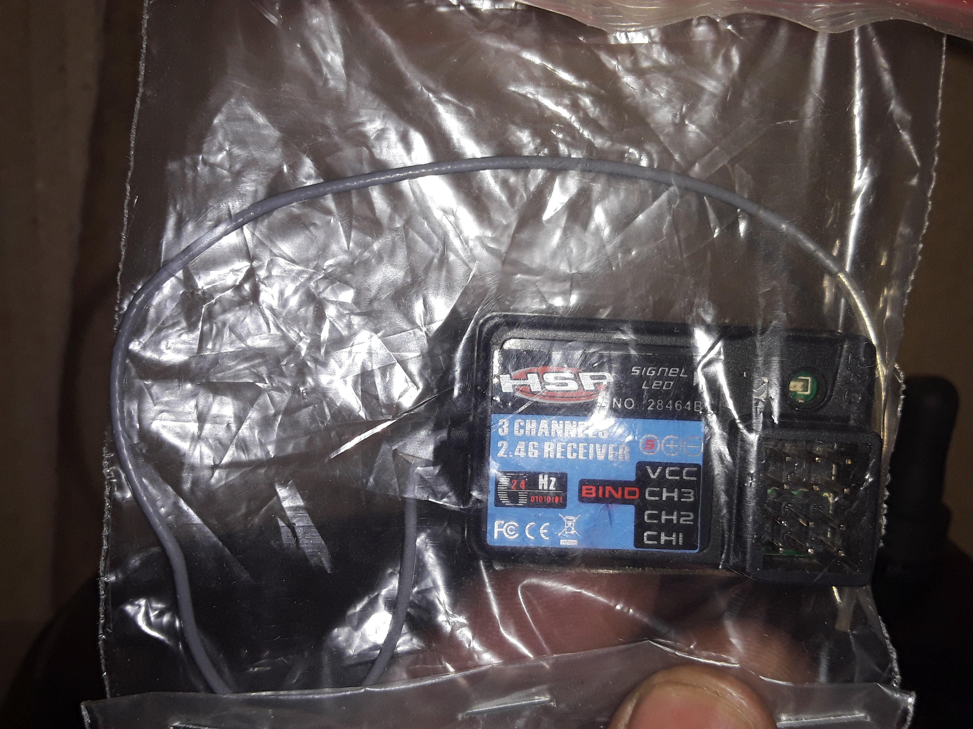 Hsp 3 channel top 2.4 g receiver