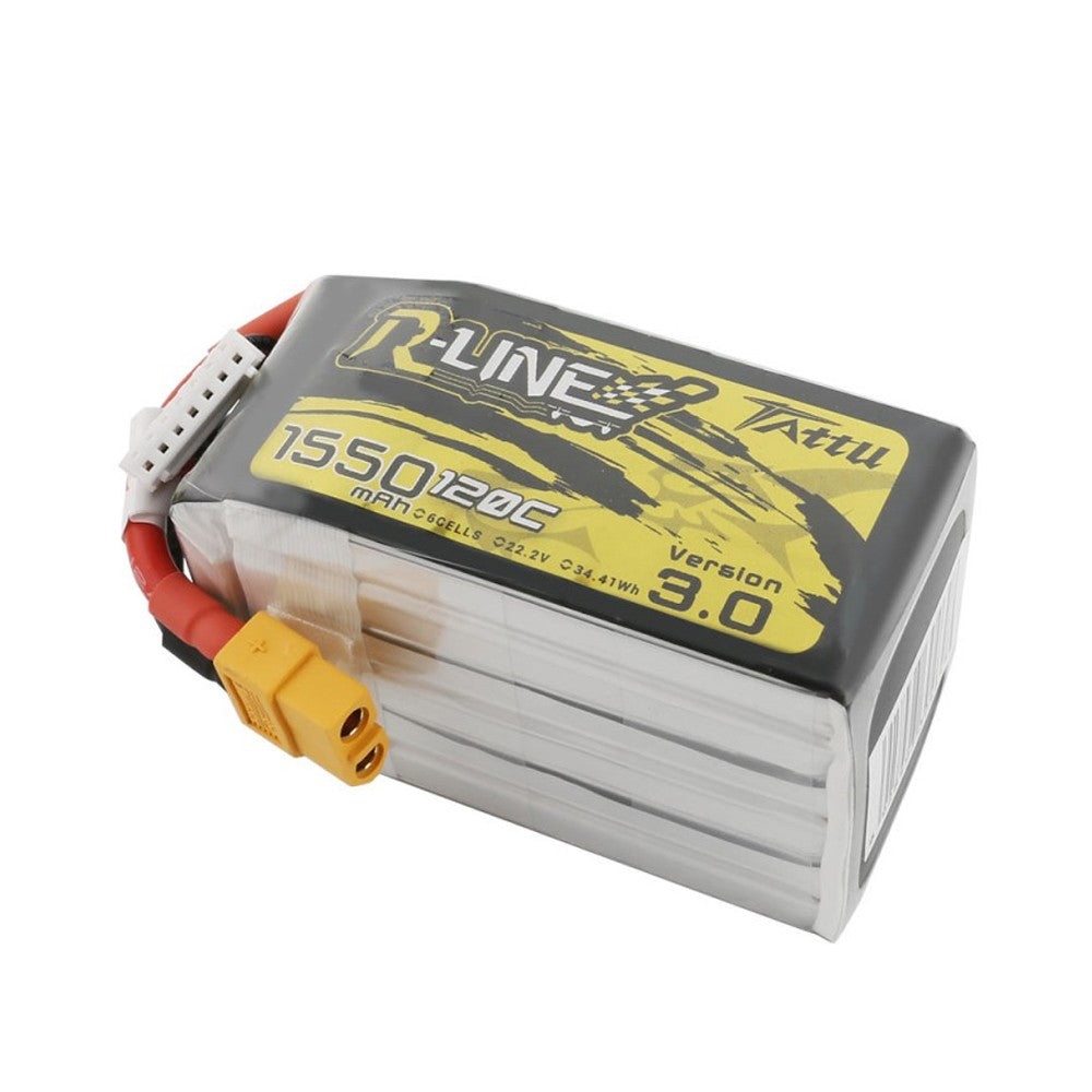 Tattu R-Line Version 22.2V 1550Mah 120C 6S Lipo Battery