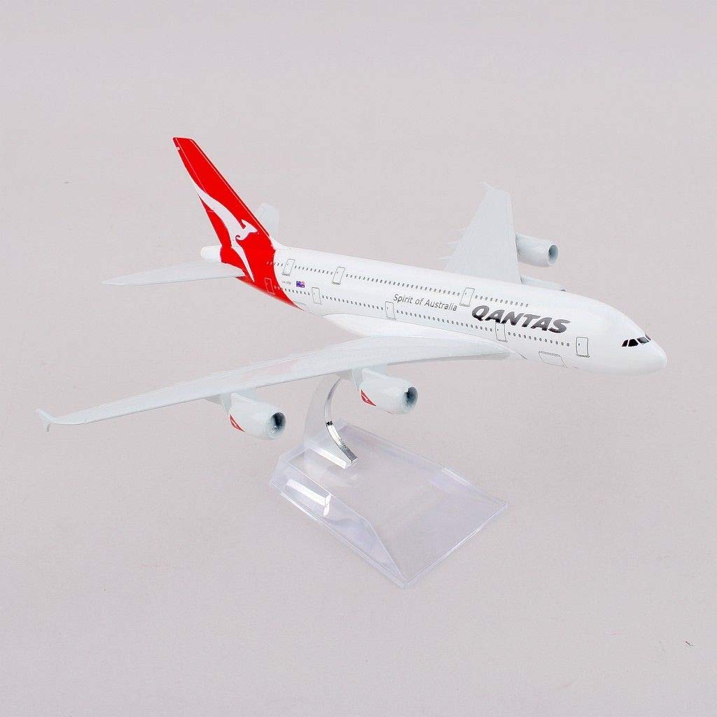 Airplane Diecast Qantas Airlines Airbus A380 16Cm