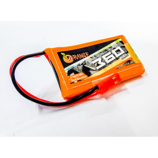Orange 360mAh 1S 30C/60C (3.7V) Lithium Polymer Battery Pack