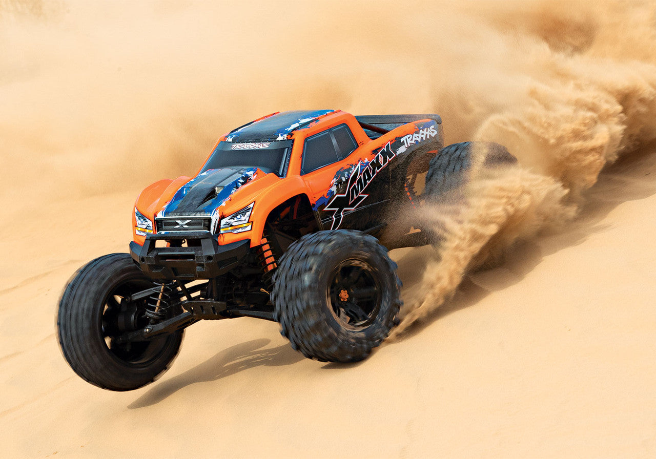 Traxxas X-Maxx 8S 4Wd Electric Monster Truck (Orange) W/2.4Ghz Tqi Radio & Tsm #Tra77086-4-Orngx