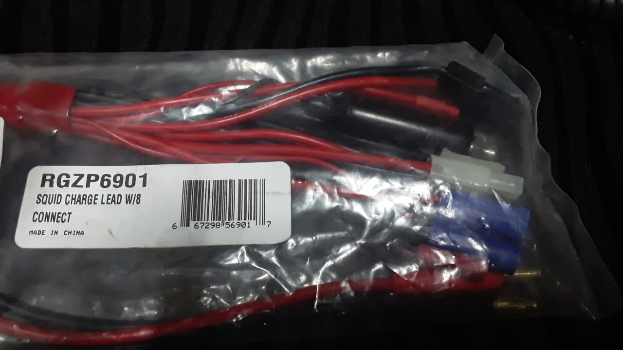 Banana 4Mm To Multiconnector Squid Charge Lead (W/8) Rgzp6901