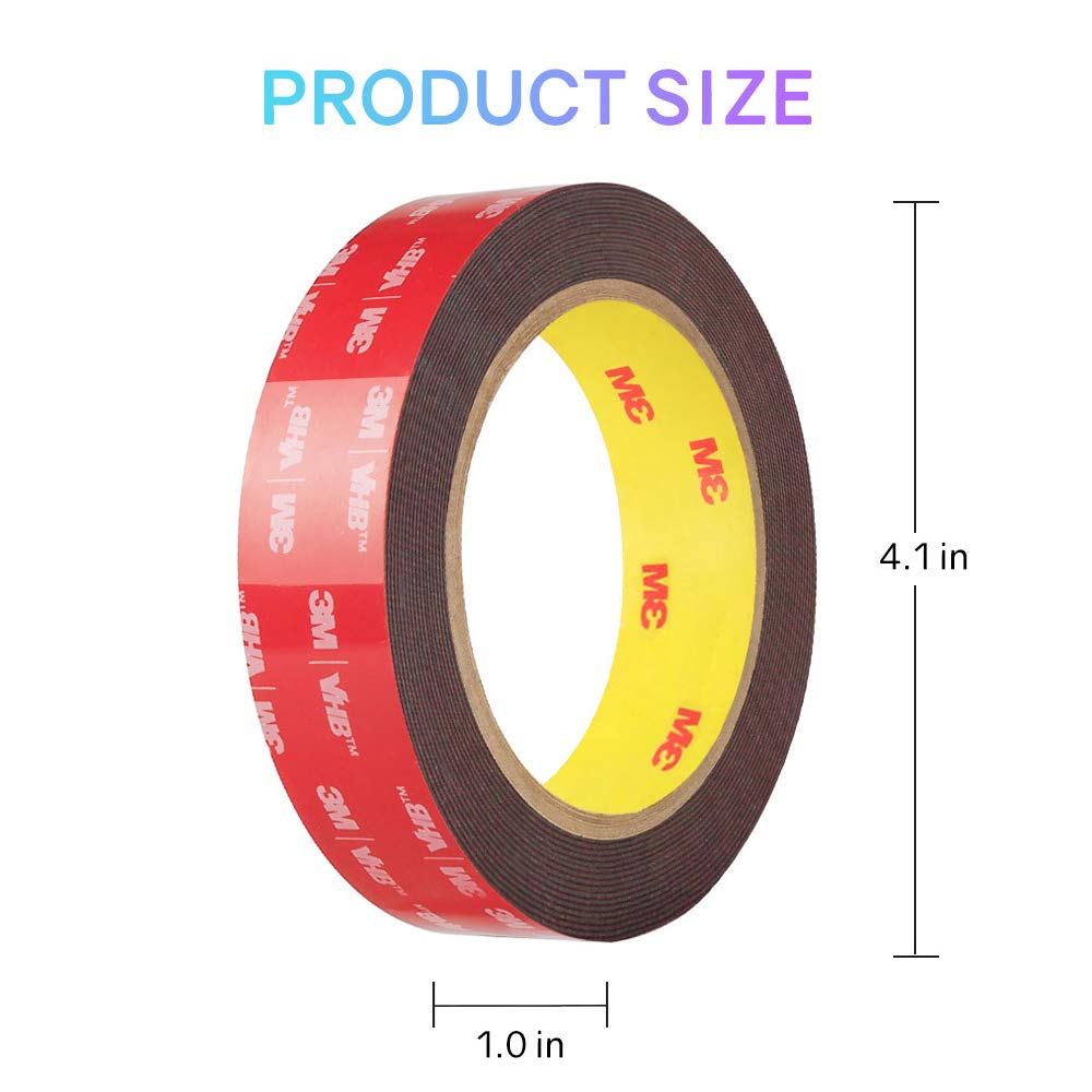 3M 5925 Double Sided Tape Roseberry 3M Heavy Duty Mounting Tape-24Mm Width