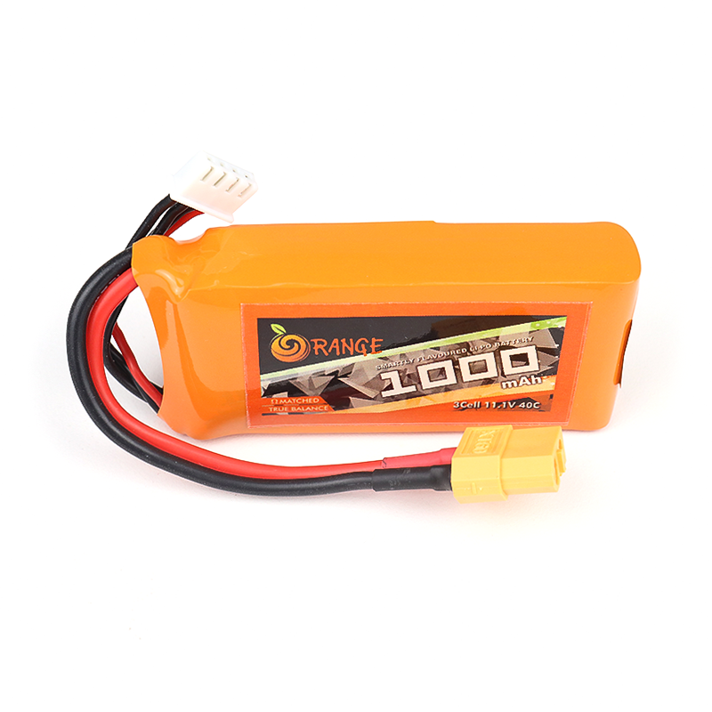 Orange 1000mAh 3S 40C/80C Lithium polymer battery Pack (LiPo)