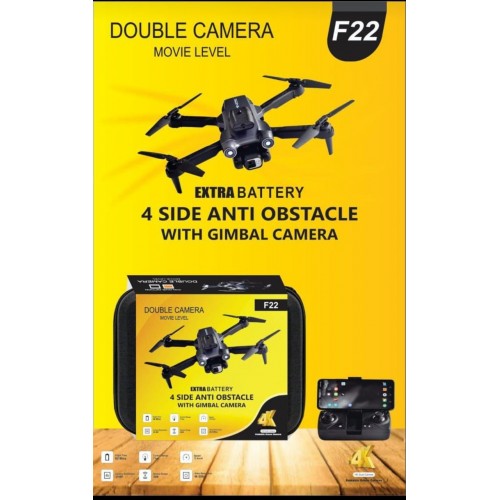 Toy F22 4K Fpv Double Camera Movie Level Drone- With Camera