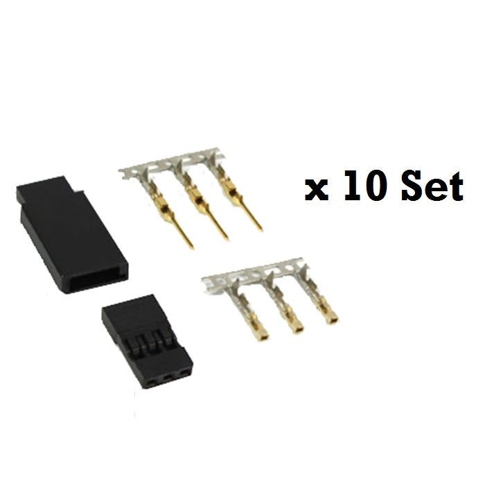 Servo Plug Set Jst-SH Gold Plated-10Pcs