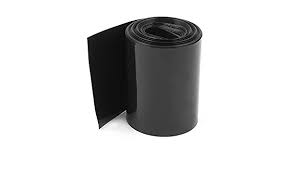 Plastic Heat Shrink Wrap Tubing For Lithium Battery Pack 8.1Cm/81MM (1 Meter Black Color)