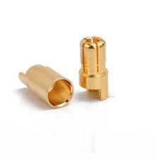 Amass Bullet Connector 6Mm Gold 1Pair