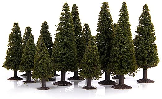 GREEN SCENERY LANDSCAP MODEL CEDAR TREES