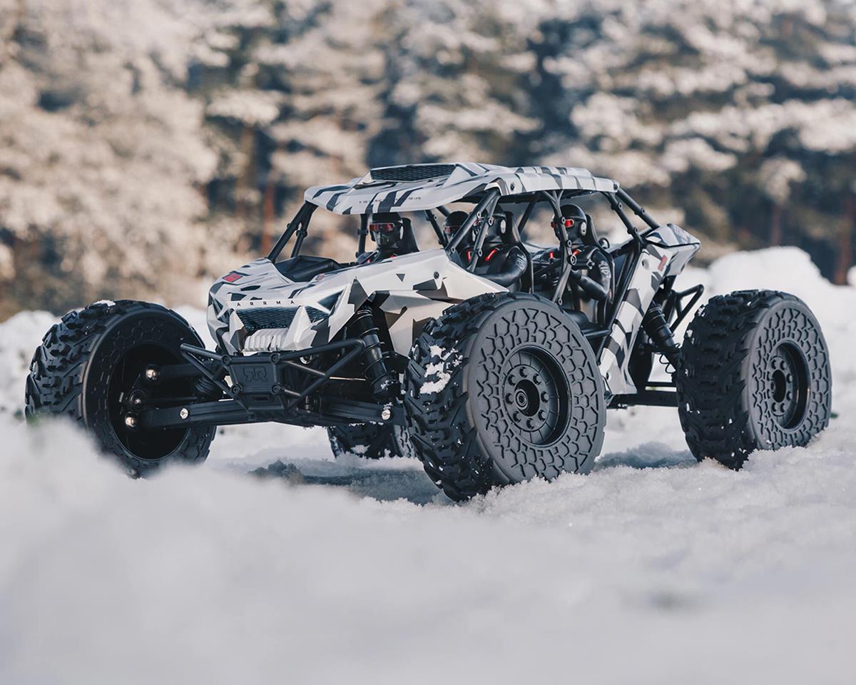 Arrma FIRETEAM 6S BLX 4WD Brushless 1/7 Speed Assault Vehicle (White Camo) W/SLT3 2.4Ghz Radio ARA7618T2