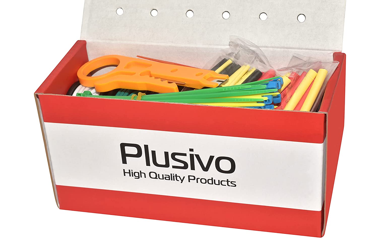 Plusivo 18AWG Hook up Wire Kit – 600V Pre-Tinned Solid Core Wire of 6 Colors x 5M