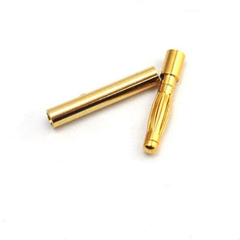 2mm Gold Connectors-3 Pairs (6pcs.)