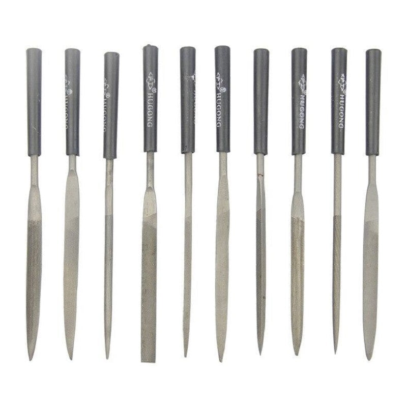 Hugong 10Pcs Precision Needle File Set