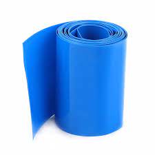 Plastic Heat Shrink Wrap Tubing For Lithium Battery Pack 7.5Cm/75MM (1 Meter Blue Color)