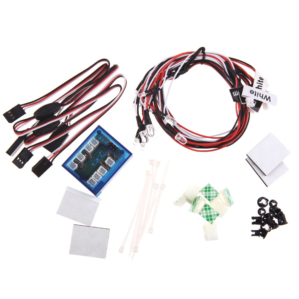 Realistic Highlight 12-LED Lighting Kit For RC Cars Trucks 1/10Th