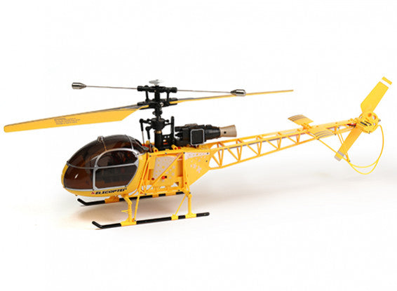WLtoys V915 2.4GHz 4CH Scale RC Lama Helicopter RTF 6-axis Gyroscope with Remote Controller – Yellow (QUALITY PRE OWNED)