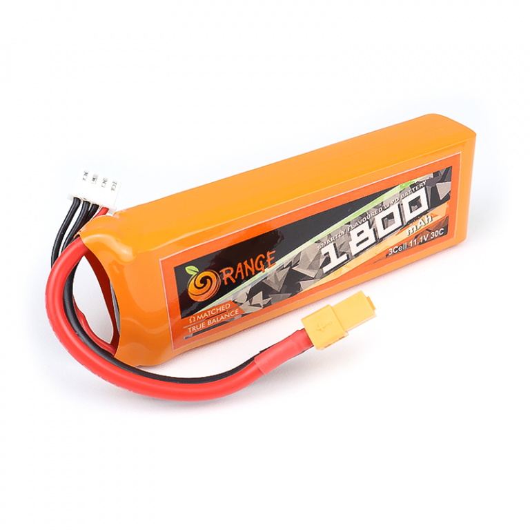 ORANGE 1800mAh 3S 30C (11.1 v) Lithium Polymer Battery Pack (LiPo)