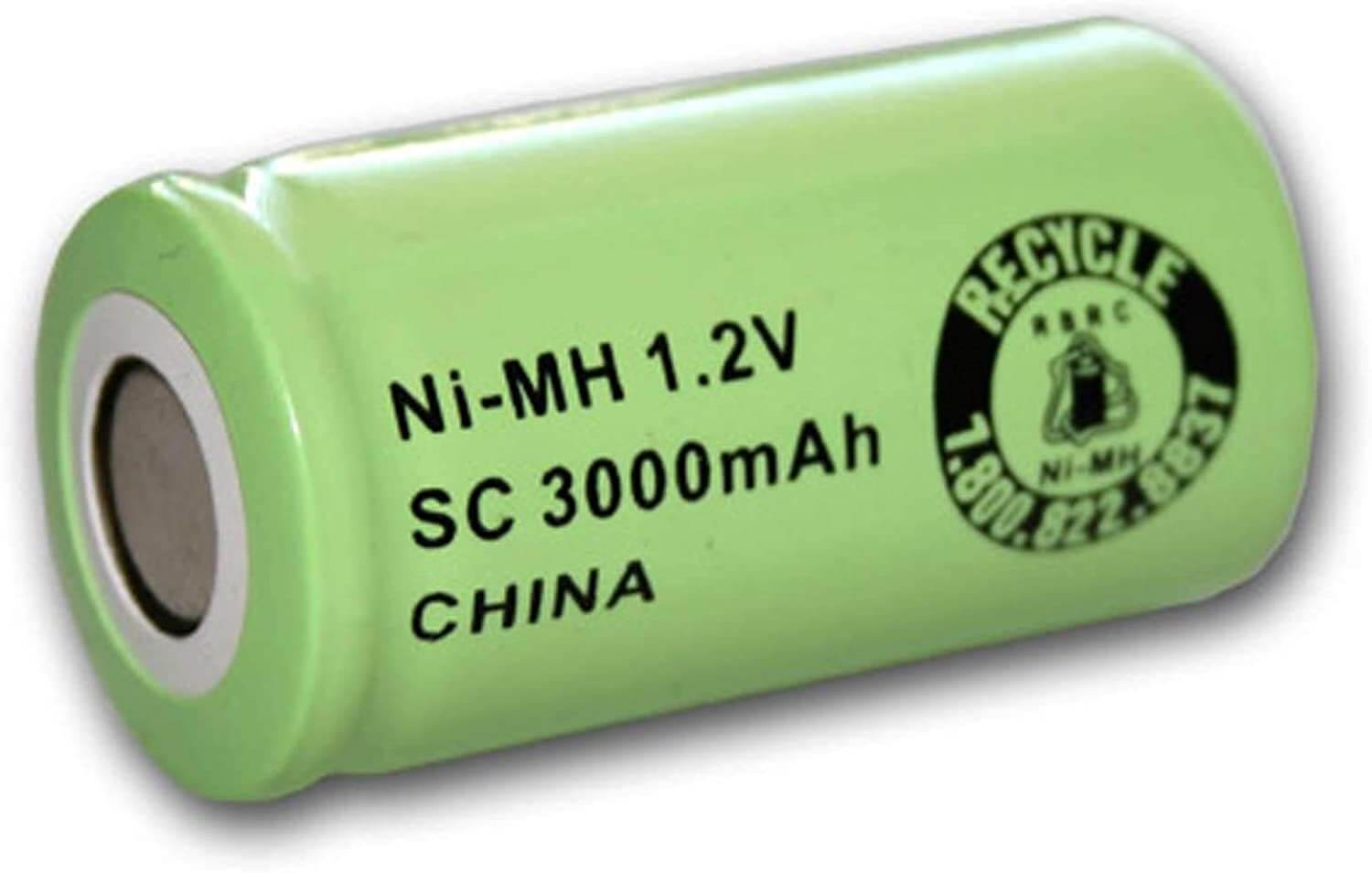 1.2V 3000Mah NiMH Cell Sc