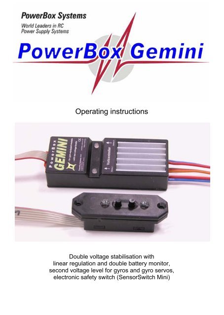 Power Box Gemini JR w/ Sensor Switch-Quality Pre Owned