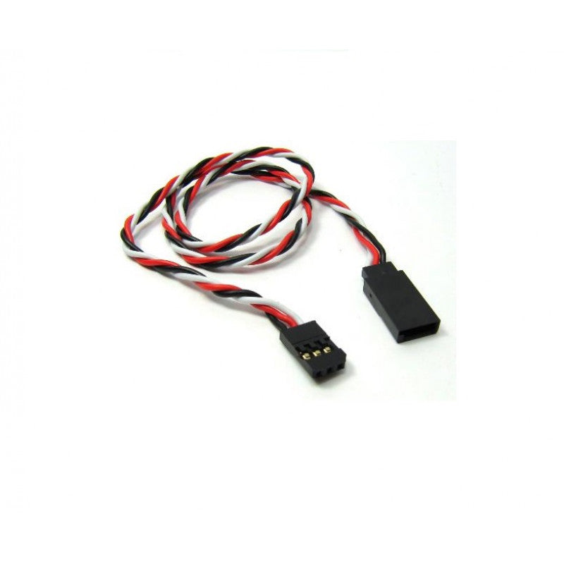 SafeConnect Twisted 45 CM 22AWG Servo Lead Extention (Futaba) Cable