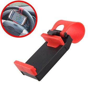 CAR STEERING WHEEL PHONE SOCKET HOLDER