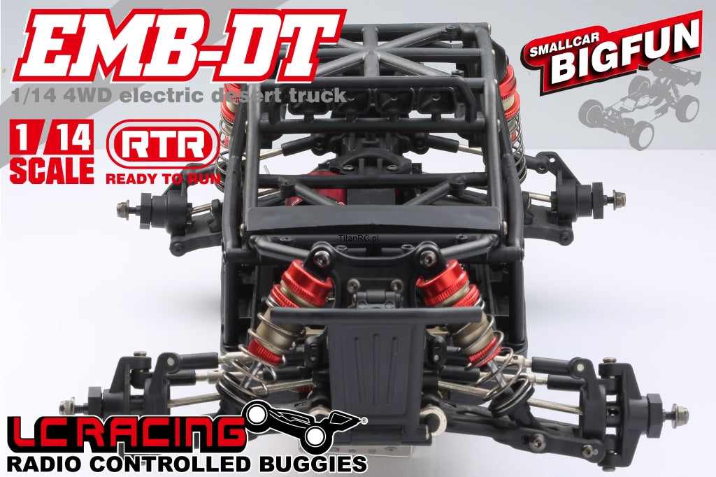 Lc Racing Emb-Dt 1/14 Scale  4Wd Electric Desert Truck Ready To Run With Battery ,Remote
