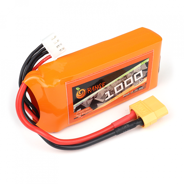 Orange 1000mAh 3S 30C Lithium polymer battery Pack (LiPo)