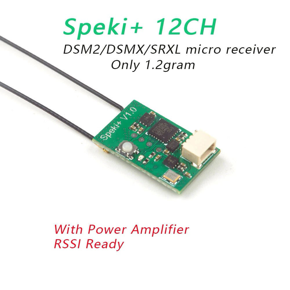 Happymodel Speki+Micro 2.4Ghz Receiver-Dsm2/Dsmx/Srxl Built In Pa And Rssi Telemetry