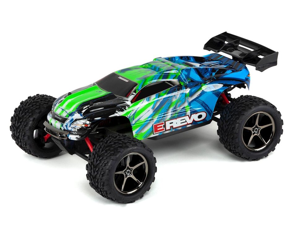 Traxxas E-Revo VXL 2.0 4WD Monster Truck Green Tsm Tqi 2.4Ghz #86086-4