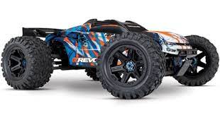 Traxxas E-Revo Vxl 2.0 4Wd Moster Truck Orange Tsm Tqi  2.4Ghz #86086-4