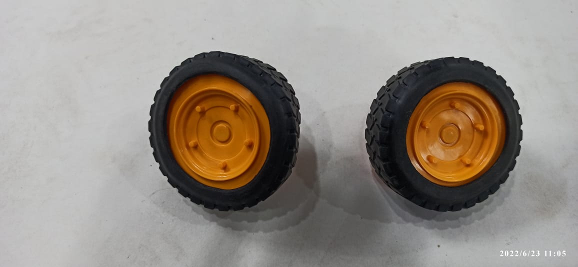 Plastic Wheel 6.5Cm Pack Of 2Pc