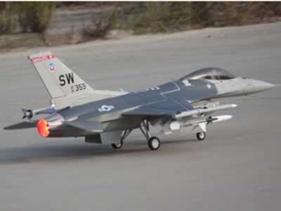 Freewing F-16C "Grey" 90mm EDF Jet - ARF PLUS