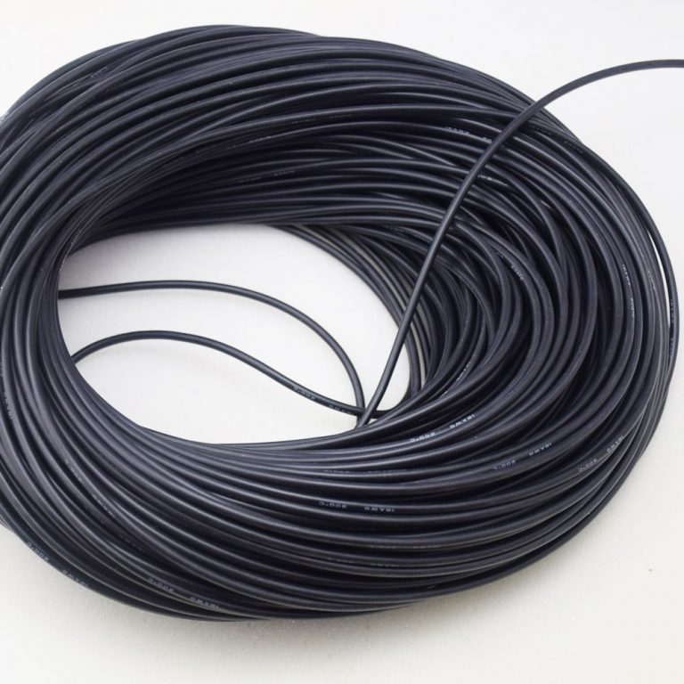 Silicon Wire 18Awg High Quality Ultra Flexible 1Mtr Black