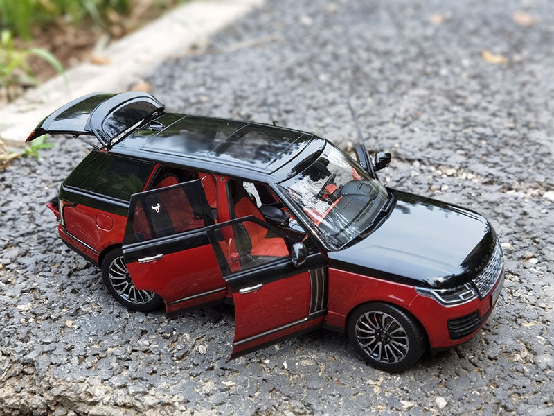 Static 1:18Scale Lcd Range Rover Red+Black Color