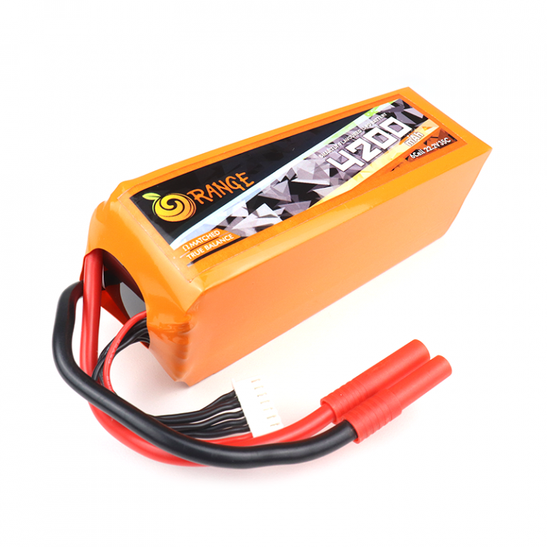 Orange 4200mAh 6S 35C/70C Lithium polymer battery Pack (LiPo)
