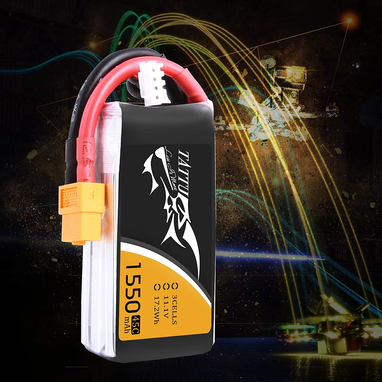 Lipo 11.1V 1550Mah 3S 35C Tattu Battery