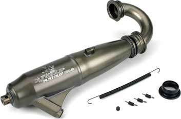 Dynamite 1/8 053 Midrange Inline Exhaust Hard Annodized Dymp5003