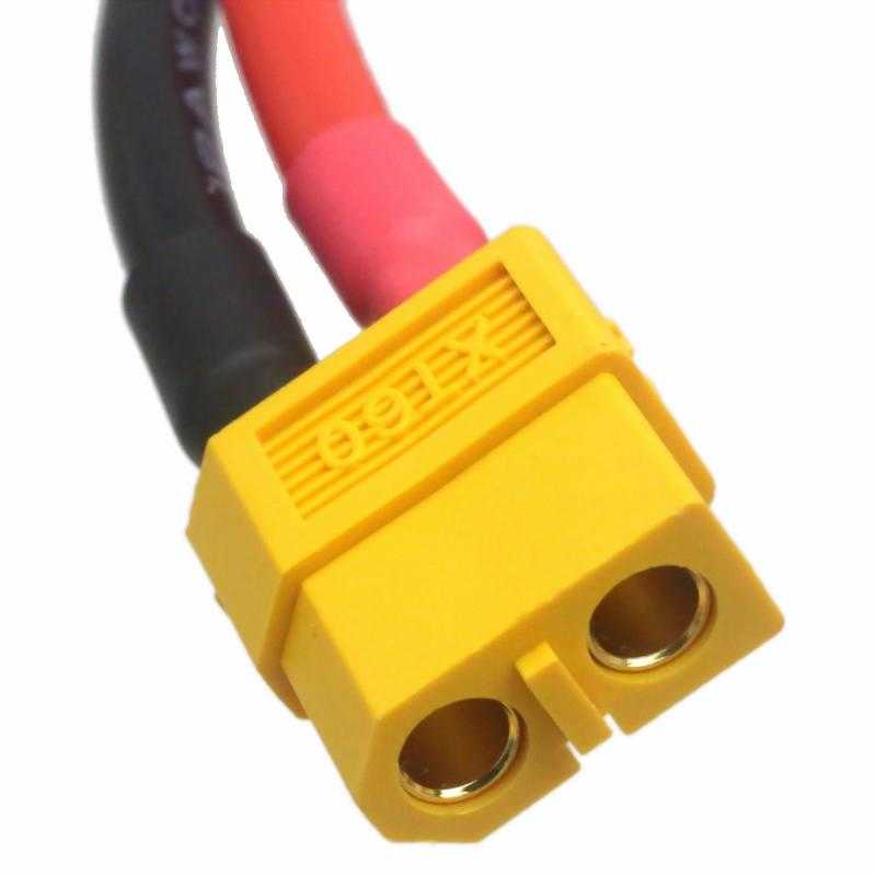 SafeConnect XT60 Female with 14AWG Silicon Wire 10cm-1Pcs