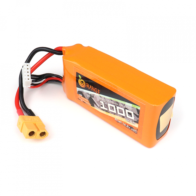 Orange 1000mAh 4S 30C/60C Lithium polymer battery Pack (LiPo)