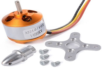 A2212 10T 13T BRUSHLESS MOTOR 1400KV SUITABLE FOR DRONES WITH CONNECTOR