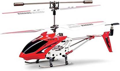 Syma 3 Channel S107 Mini Indoor Co-Axial Metal Body Frame & Built-In Gyroscope Helicopter Red&White(Quality Pre Owned)