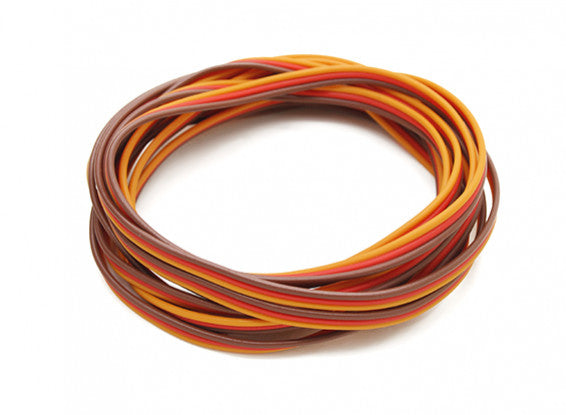 Servo Wire Flat 22AWG 1 meter (R/O/B)