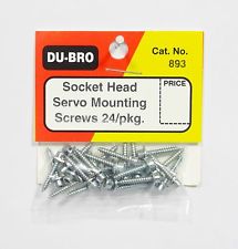 Du-Bro 893 Socket Head Servo Mounting Screw (24-Pack)
