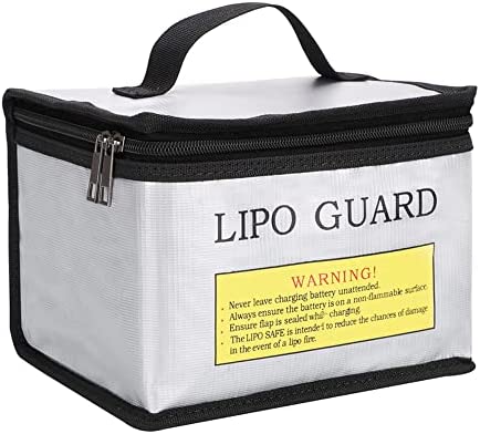 Large Space Fire and Water Resistant Lipo Battery Bag 26x 18 x 13cm