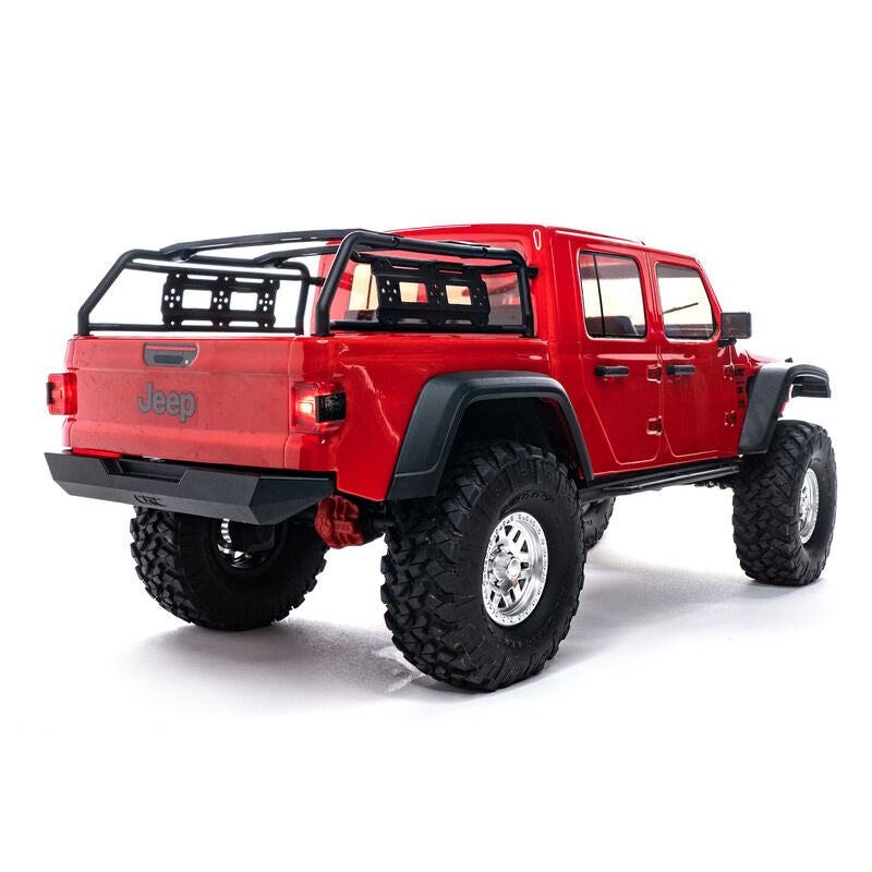 Axial Axi03006T2 1/10 Scale  Jeep Jt Gladiator Rock Crawler With Portals Rtr Red