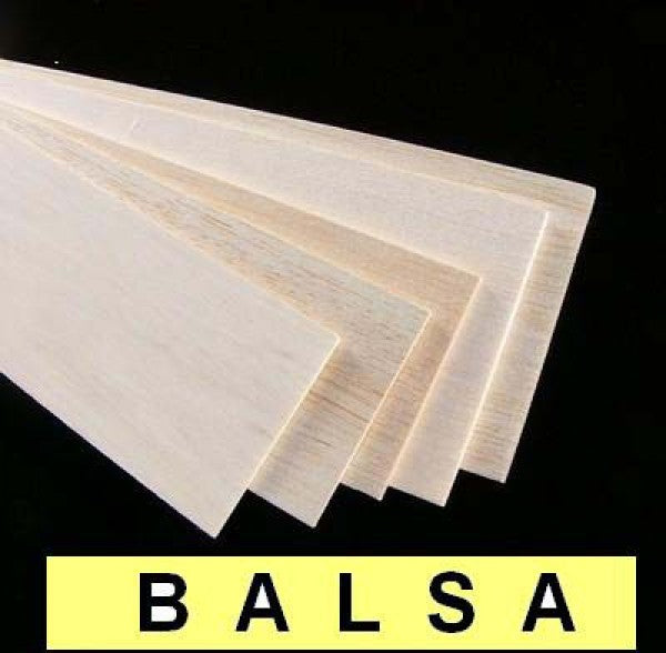 BALSA SHEET 2.5MM (2.5X100x1000mm) PACK OF 5PC