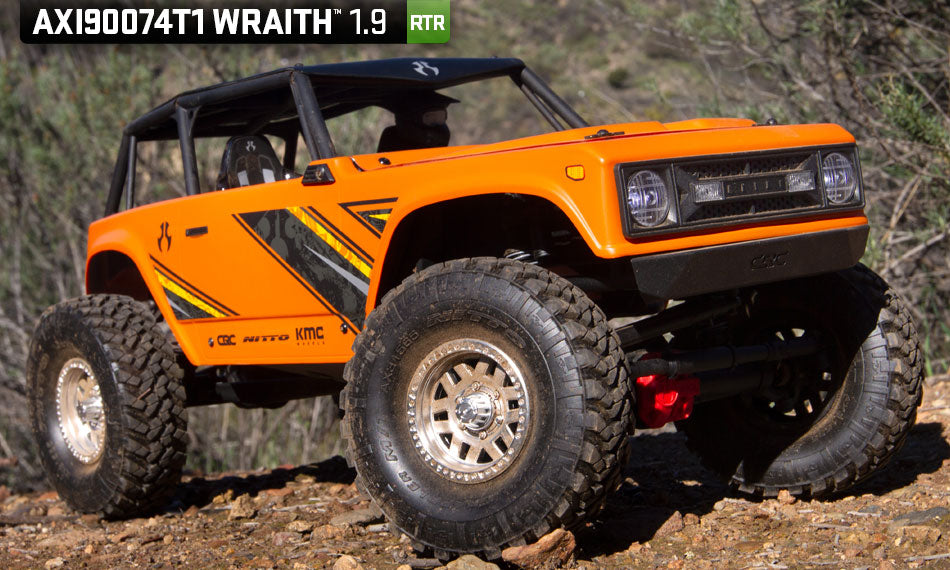 Axial Axi90074T1  1/10 Wraith 1.9 4Wd Rock Crawler Brushed Rtr Orange