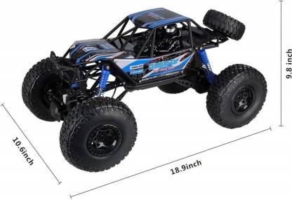 RC Car/ 4WD Rock Crawlers 1:10 Scale MZ 2837 Rock Climbing Car Vehicle Monster Truck 4 Ch/2.4G Rock Climbing Car  (Blue)-QUALITY PRE OWNED