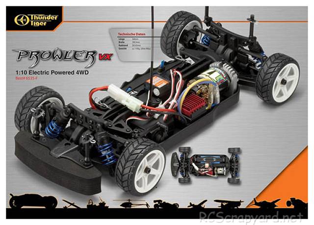 Thunder Tiger Sparrowhawk 6535 F 1:10Scale 4Wd Electric Car - Rc