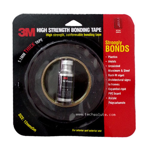 3M High Strength Bonding Tape 12Mm X 5M